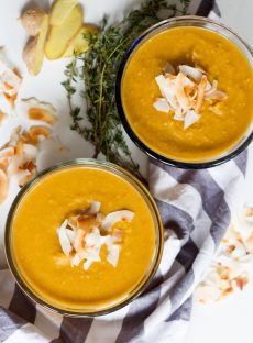 Pumpkin Coconut Curry Soup 
