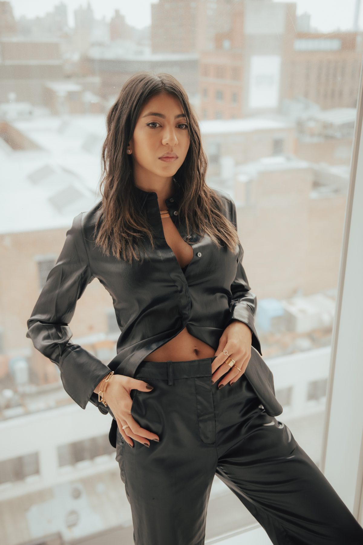 nyfw far fetch 3.1 phillip lim trousers the standard hotel new york city fashion blogger blog kayla seah streetstyle navy trousers pants fashion style